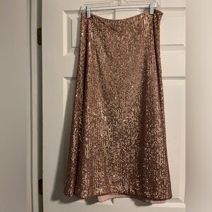 Rose Gold Sequin Skirt